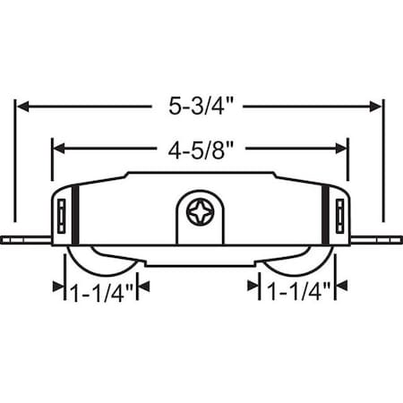 Strybuc Patio Door Roller Tandem 9-239T